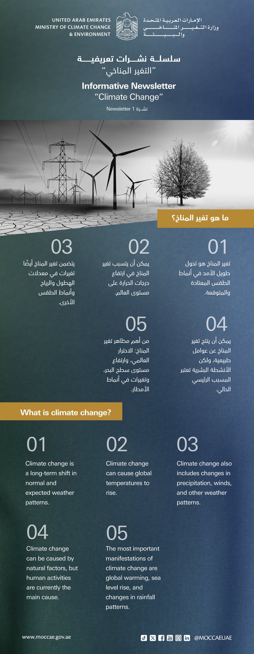 Climate awareness social post