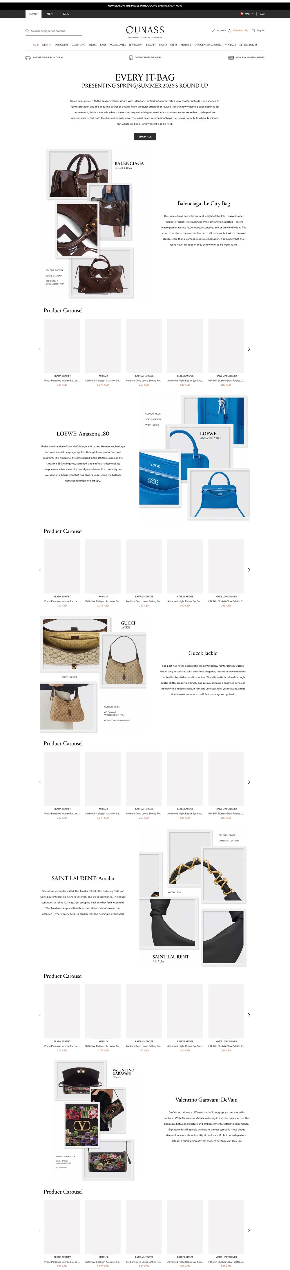 Everything It Bag Read and Shop banner, desktop