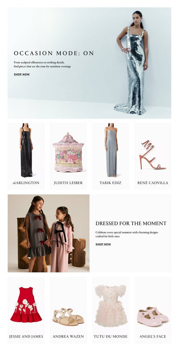 Ounass Editor's Picks newsletter, desktop